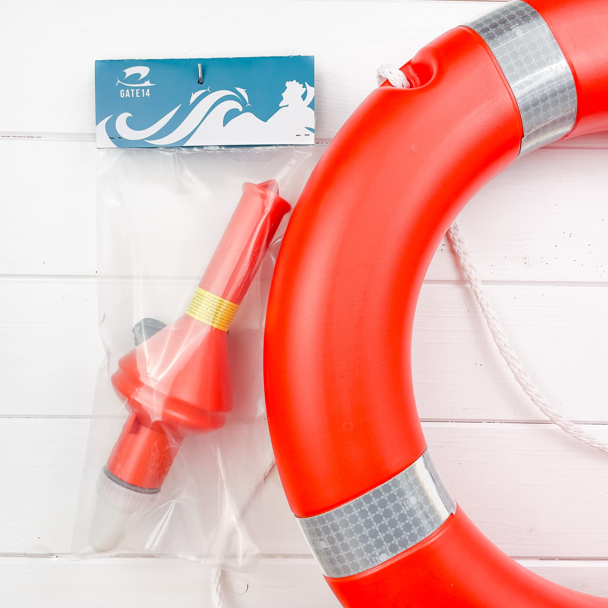 GATE14® Leuchtende Schwimmhilfe für Schwimmring mit automatischer Zündung für Kippen.