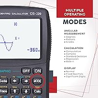Vista 3 de Calculadora científica CATIGA con funciones gráficas, múltiples modos con interfaz de usuario intuitiva para principiantes y cursos avanzados