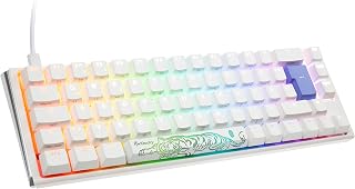 Ducky One 3 Classic Pure White SF Gaming Keyboard, RGB LED - MX-Black, USB-A, Mechanical, 104 Keys, QWERTY, Ambidextrous, PC, Laptop, Gaming Console