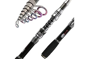 Uboway Outdoor Telescopic Fishing Rod Lamp and Reel Bag Combo