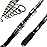 Sougayilang Telescopic Fishing Rod Carbon Fiber Travel Portable Spinning Fishing Pole for Boat Saltwater and Freshwater Fishing-1.8M/5.91FT