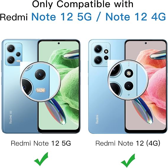 JETech Screen Protector for Redmi Note 12, 3-Pack
