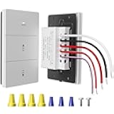 0-10V LED Dimmer Switch for Lutron & Levition LED Drivers or Fluorescent Ballasts Power Supply Transformer | Single Pole / 3 Way 120-277V | Max 500W | ETL Listed | White