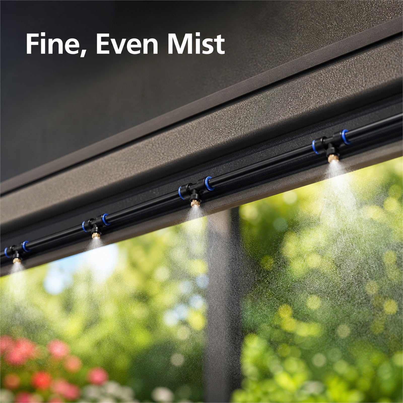 Impianto Irrigazione Giardino,Sprinkler Irrigazione System,Kit Irrigazione Goccia Giardino,Protect from Wind And Rain,Wear-Resistant,Suitable for Patios And Potted Plants