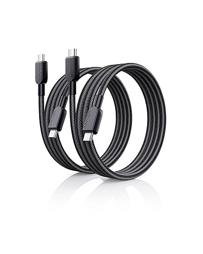 Anker USB C to USB C Cable (2Pack, 3FT),240W Type-C Fast Charging Cord for iPhone 17/16 Series,MacBook Pro 2020,iPad Air 4 and More (Black)