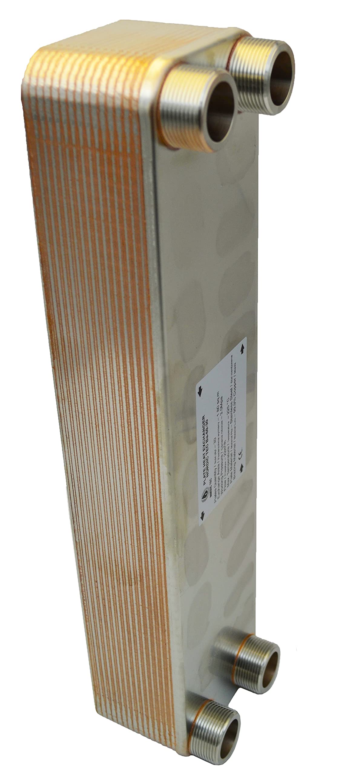 Nordic Tec Ba-60-30 Échangeur de chaleur en acier inoxydable 30 plaques 330 kW 5/4" échangeur de chaleur 1 1/4" (échangeur de chaleur uniquement)