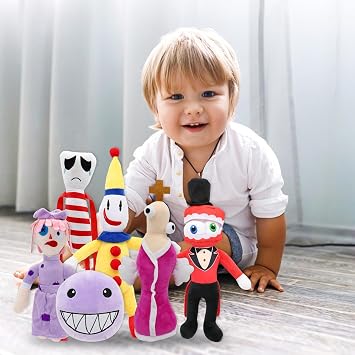SAJISP Amazing Digital Circus Plush Toy 7.8 Abstract Plush Toy Gift for Kids and Adults Birthday Halloween Christmas Choice Boys Girls