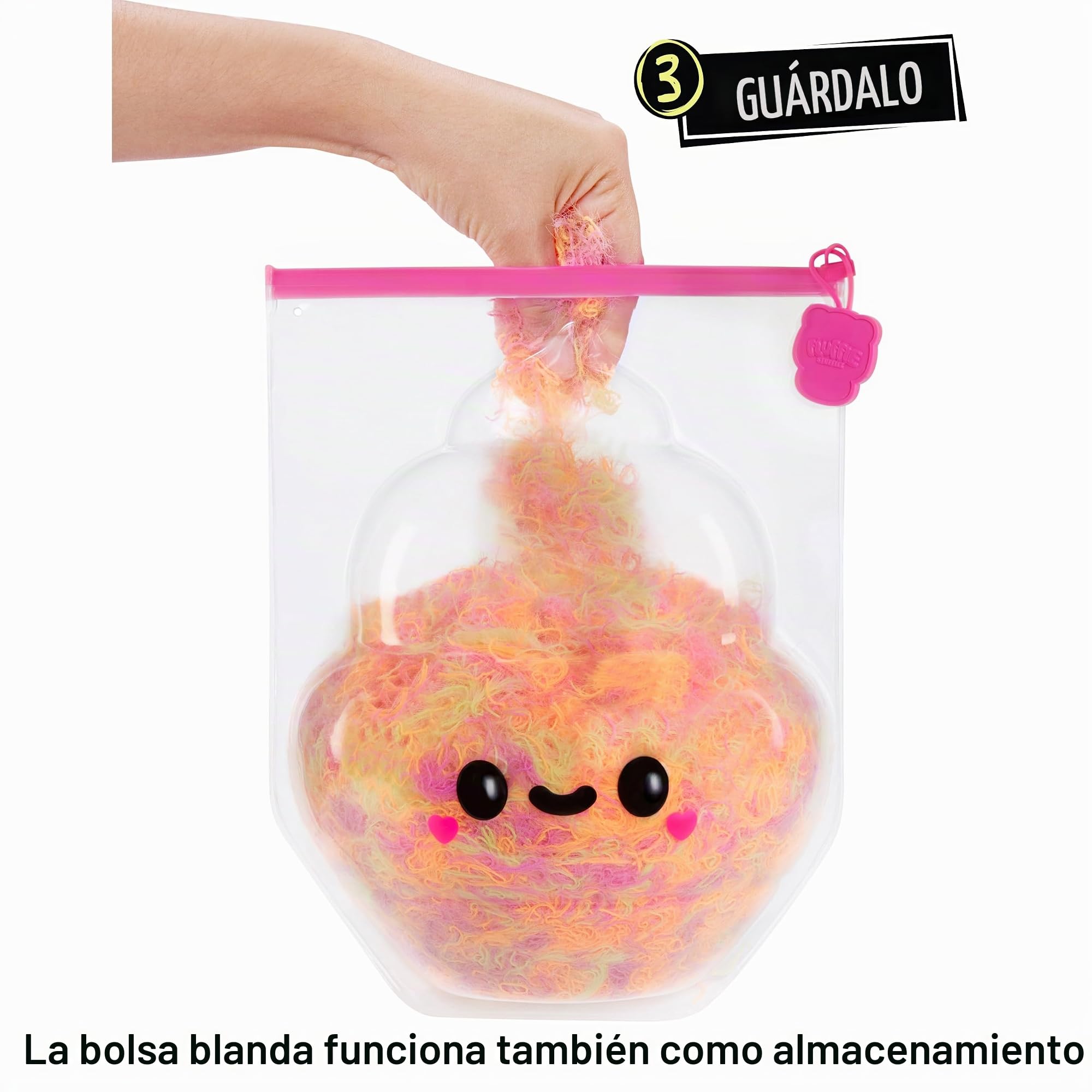 Fluffie Stuffiez Peluche coleccionable grande - ICE CREAM - Revelación sorpresa al abrir la caja con ASMR Fidget DIY Piel flexible, pelusa ultrasuave - Ideal para niños y niñas a partir de 4 años