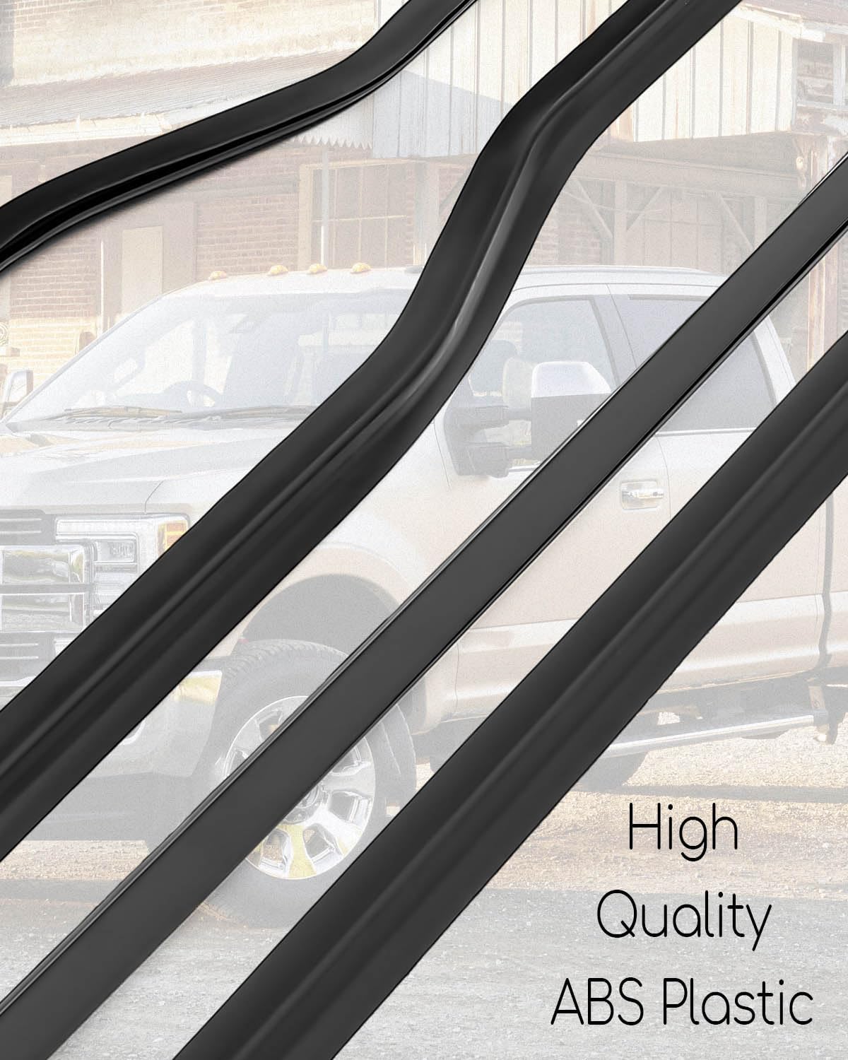 Weatherstrip Window Moulding Trim Seal Belt Fit for Ford F250 F350 F450 F550 Super Duty Crew Cab 1999-2016 Replace F81Z-2521452-AA