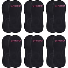 On The Go! Women's Invisible Socks 6 Pair Pack