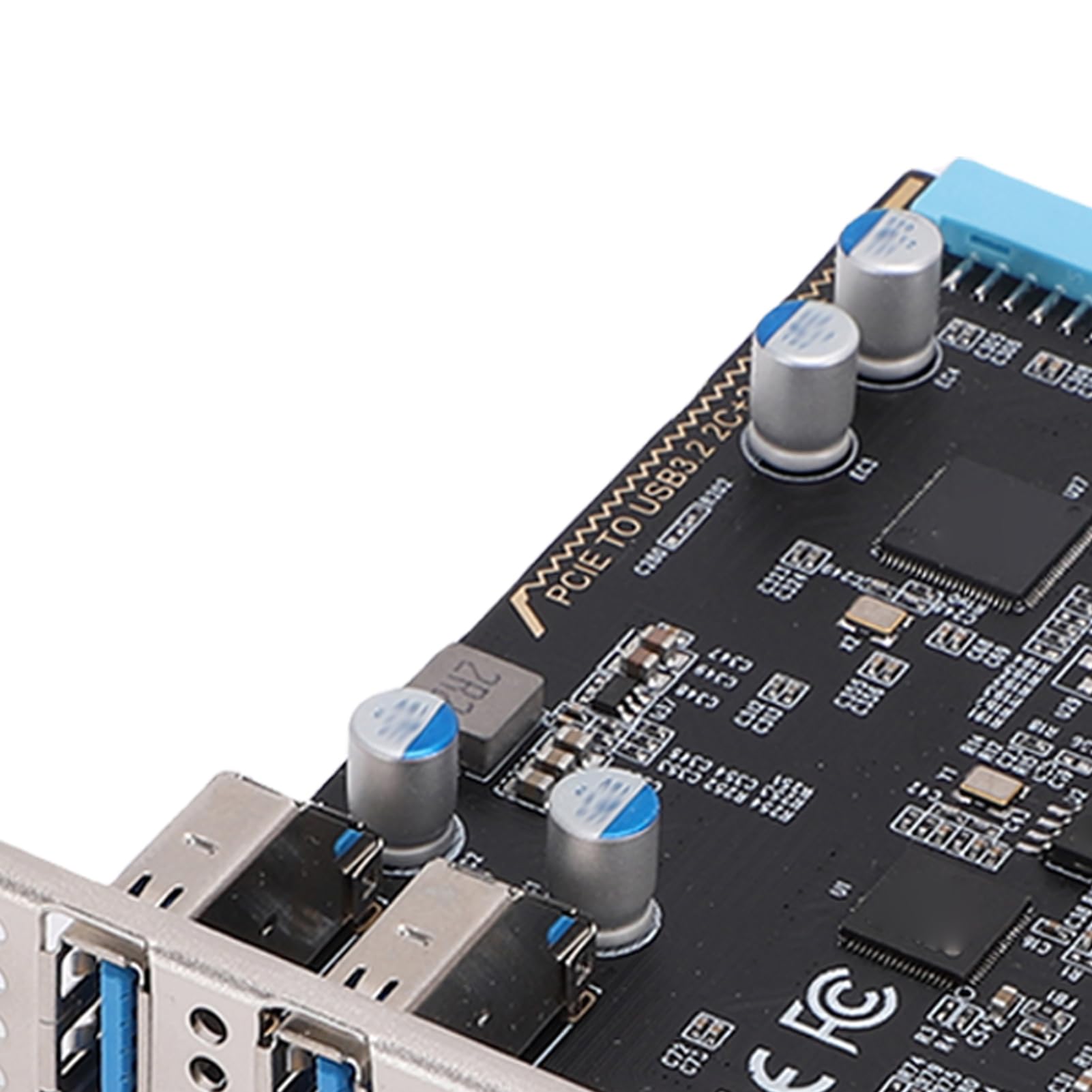 Fabater Adattatore per Trasferimento Dati Efficiente Scheda PCIe USB 3.2 Gen 1 per connettività PC Desktop 4 Porte