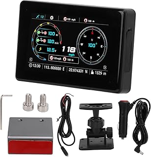 Carro HUD Headup Display, ABS+Metal GPS Sinal Velocímetro Alerta de Excesso de Velocidade Medição de Quilometragem Alarme de Altitude Monitoramento de Tensão