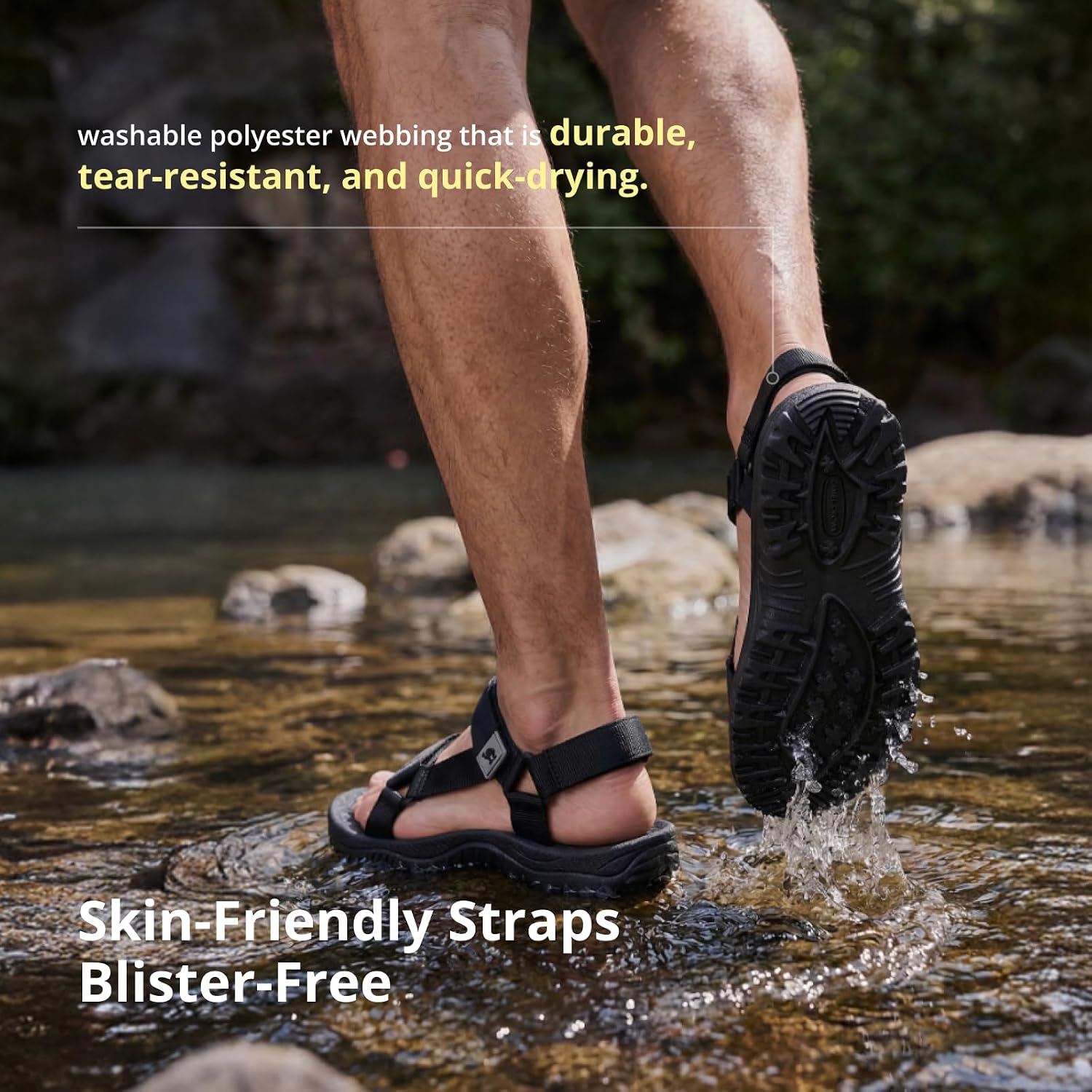 CAMEL CROWN Hiking Sport Sandals for Men Anti-skidding Water Sandals Comfortable Athletic Sandals for Outdoor Wading Beach image 2