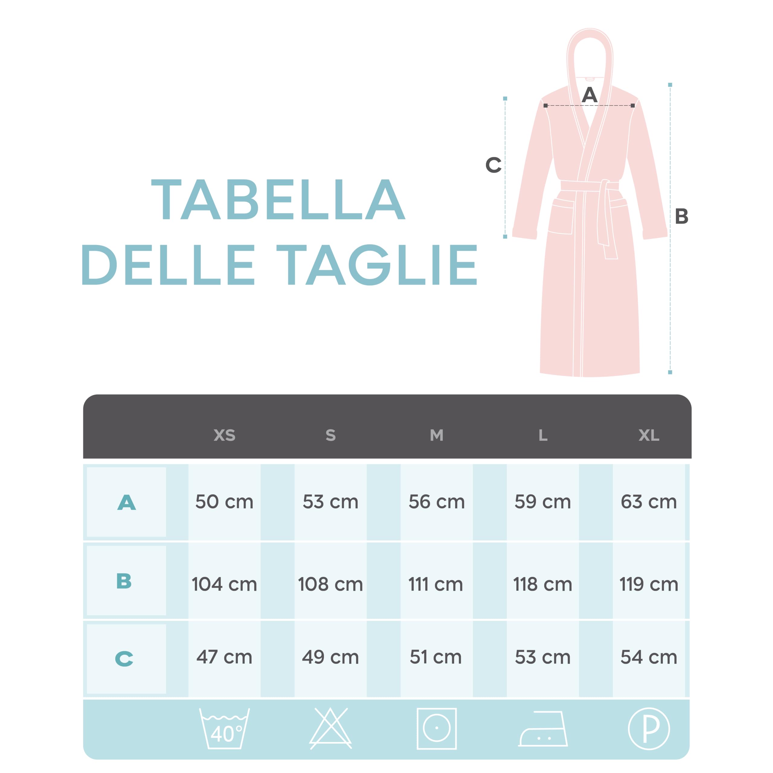 Accappatoio per Donna con Cappuccio in Spugna Certificato Oeko Tex - 2 Tasche, Cintura - Vestaglia - per Uscire dalla Doccia, Assorbente e Confortevole