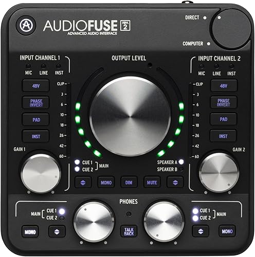 Arturia - AudioFuse - Interfaz de audio compacta y versátil con software creativo para grabación, producción, podcasting, guitarra