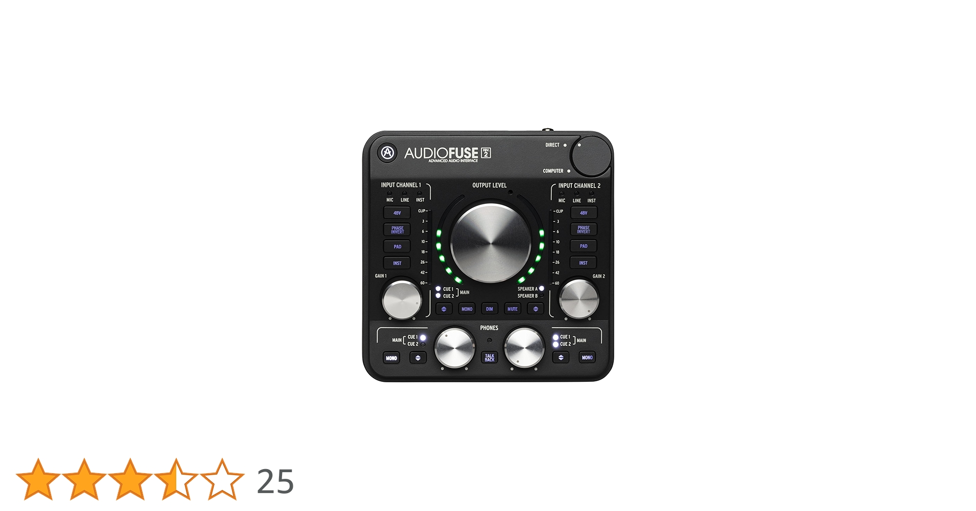 AUDIOFUSEREV2 Audio Fuse Revision2 Interface Rev2 (Black