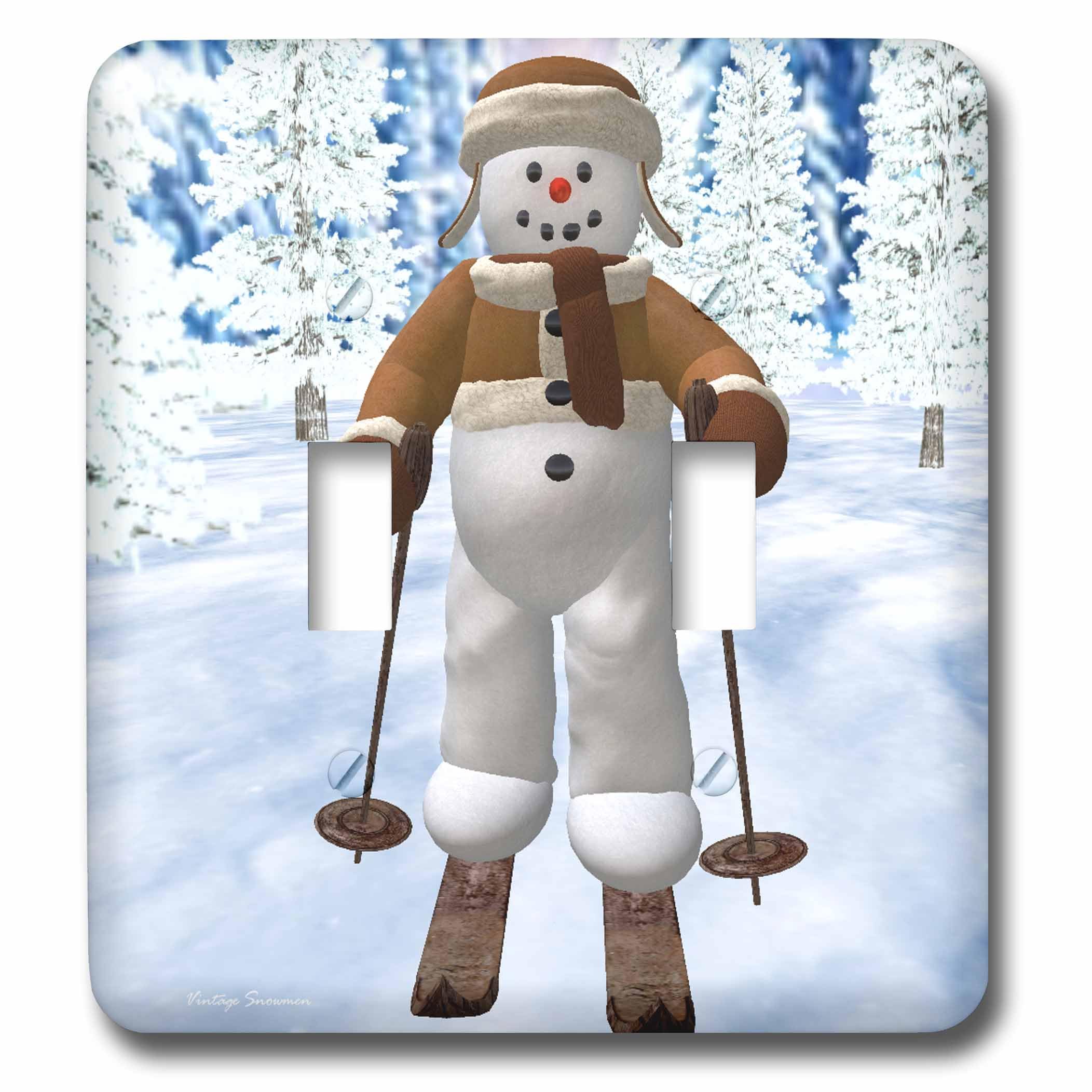 Skiing Snowman interrupteur à baïonnette pour illuminer votre chalet