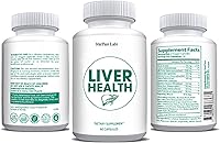 Vista 2 de Salud del hígado Fórmula de reparación de desintoxicación y limpieza del hígado con nutrientes naturales vitales para el hígado, 60 cápsulas