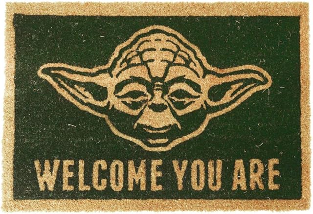 Star Wars Yoda Doormat, Coir Matting, Multi-Colour, 40_x_60_cm