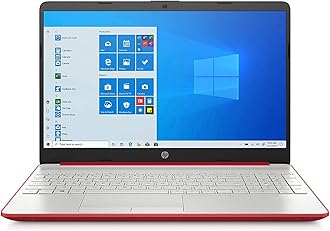 HP 2020 15.6" HD LED Display Laptop, Intel Pentium Gold 6405U Processor, 4GB DDR4 RAM, 128GB SSD, HDMI, Webcam, WI-FI, Windows 10 S, Scarlet Red