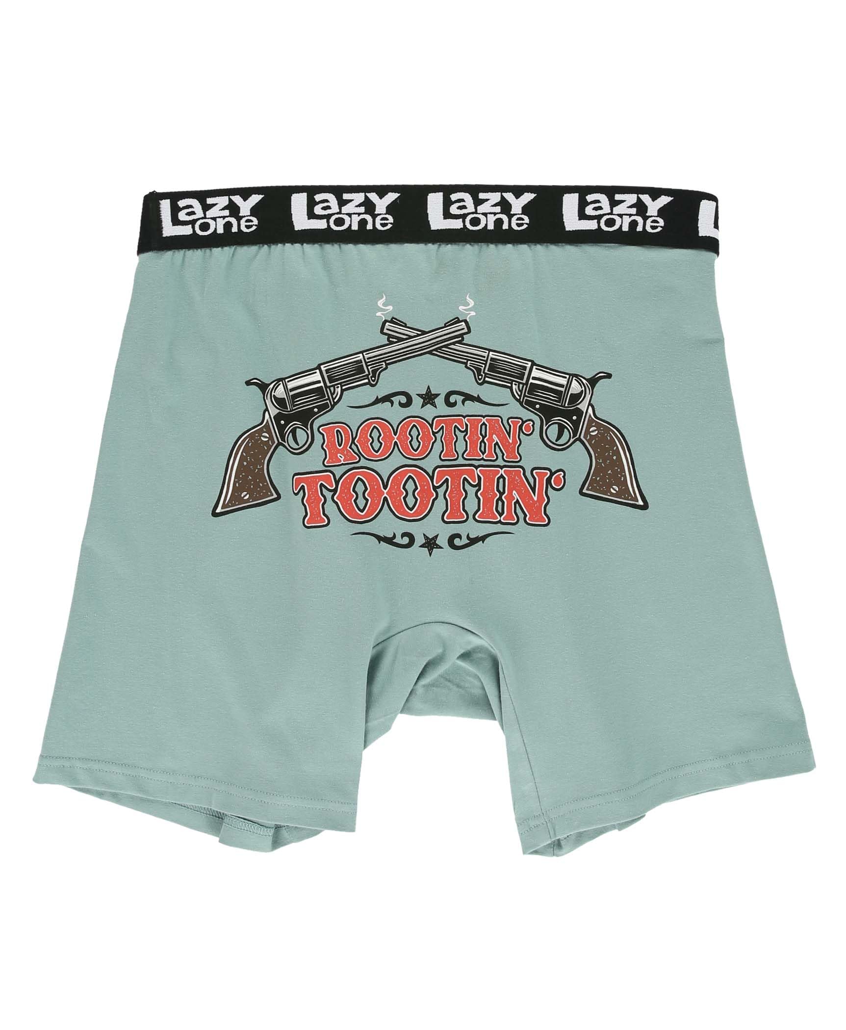 Lazy One Men's Rootin Tootin Funny Boxer Briefs For Underwear For Gag Gifts For L