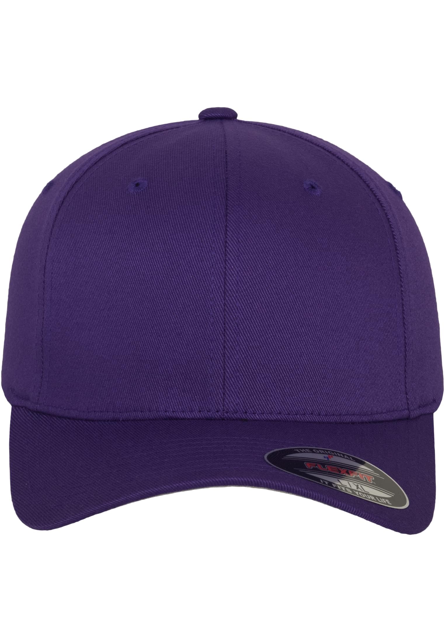 Flexfit Unisex Cap Wooly Combed, Unisex Baseballkappe, L/XL, Purple