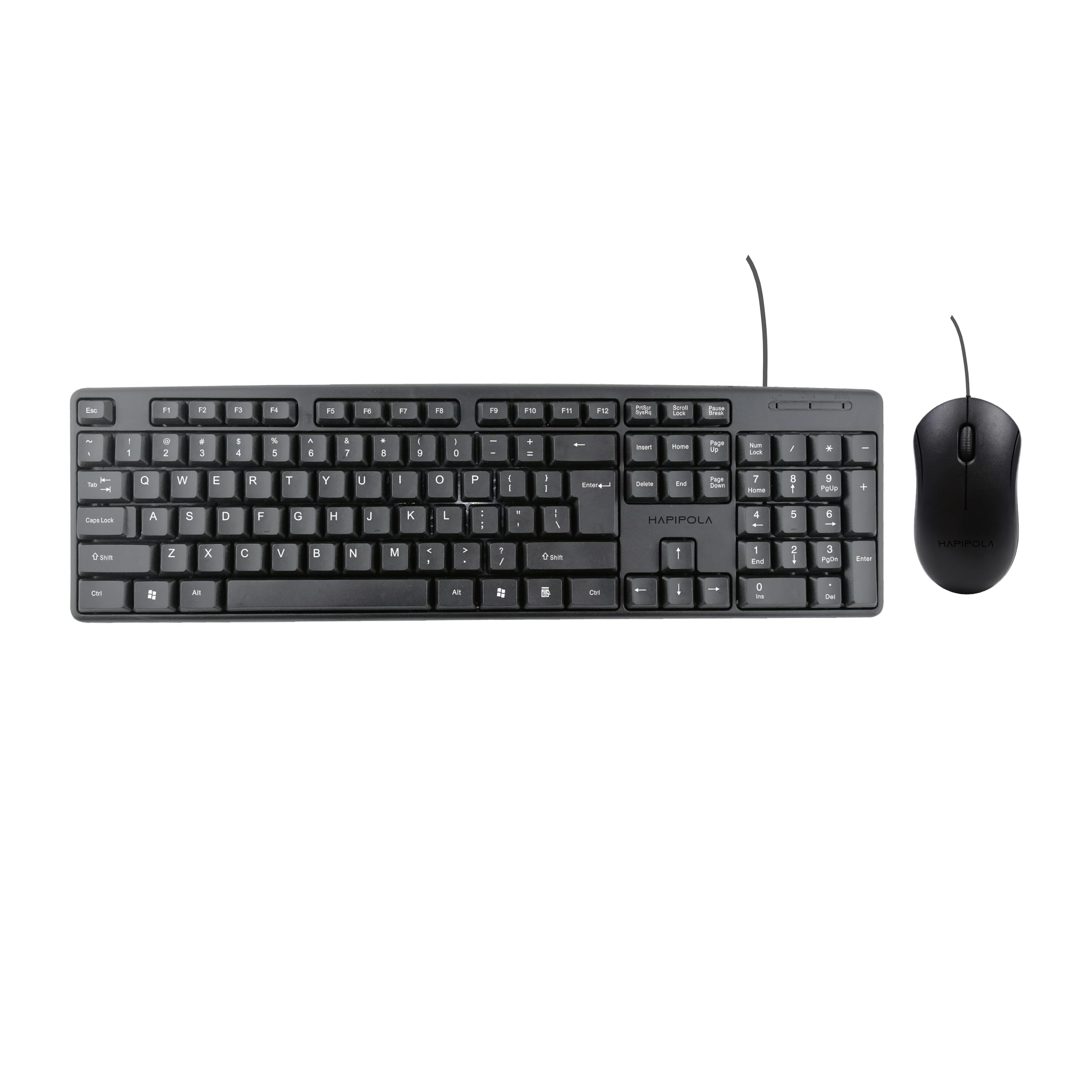 HAPIPOLA COMBO2 KEYPLUS Wired Multimedia Keyboard with Mouse | Slim Keystrokes Supportive Keypad 800 DPI 2 Million Clicks 3 Buttons Lengthy Cord (B0CR17SYZ4) Amazon Price History, Amazon Price Tracker