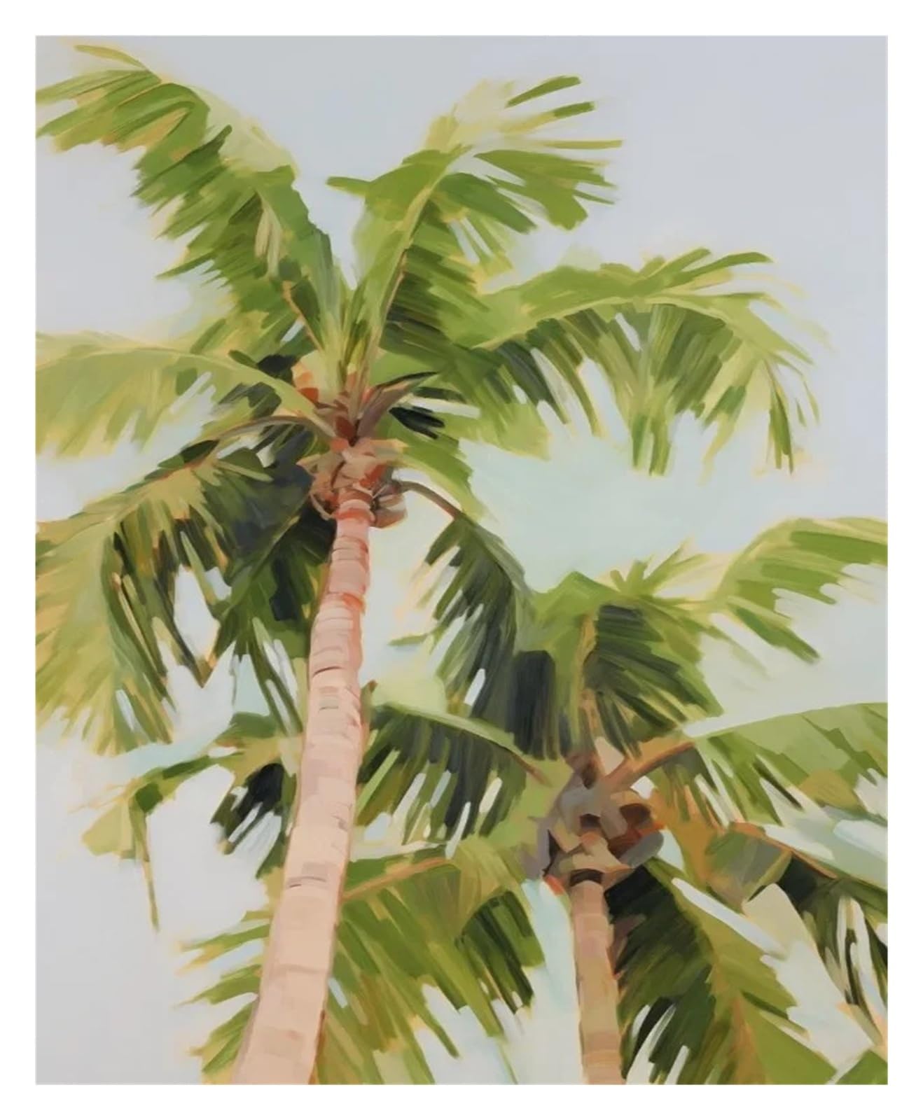 XENITE Wall Art Canvas Prints Colorful Pool Float Lifebuoy Palm Tree Painting Posters Canvas Printing Modern Wall Art Picture For Beach House Home Decor(U,40X50cm)