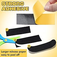 Vista 6 de Boao Cinta de espuma para diapasón, 100 unidades, 4.331 in x 1.417 in, color negro