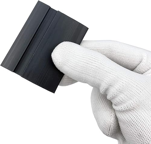 Miniatura 5 de CARTINTS Escobilla de silicona de 2 pulgadas para fregadero de silicona, mini escobilla de goma para ventana de vidrio, eliminación de burbujas de