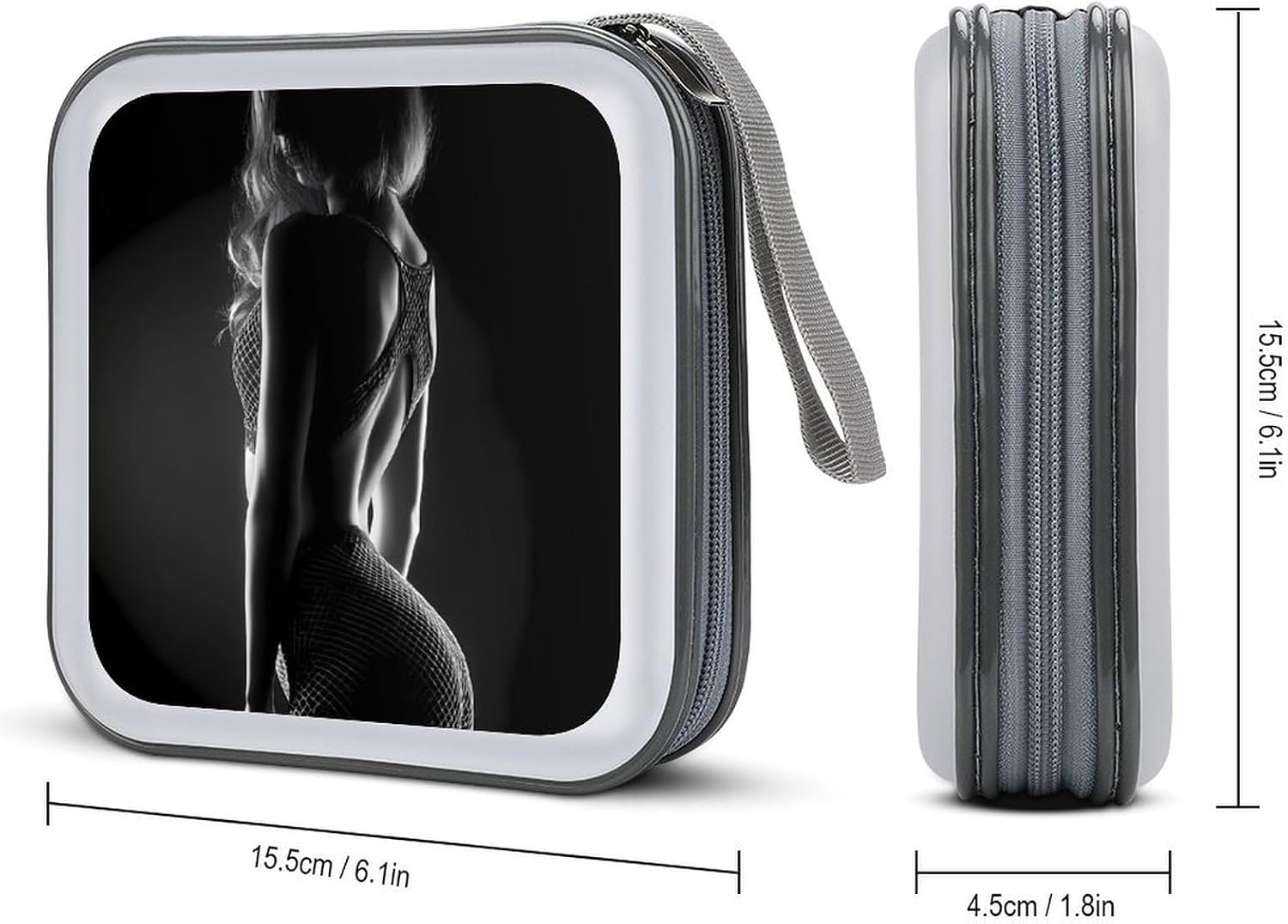 Light Shadow Aesthetics CD Case Wallet Portable DVD Holder Organizer Box image 2