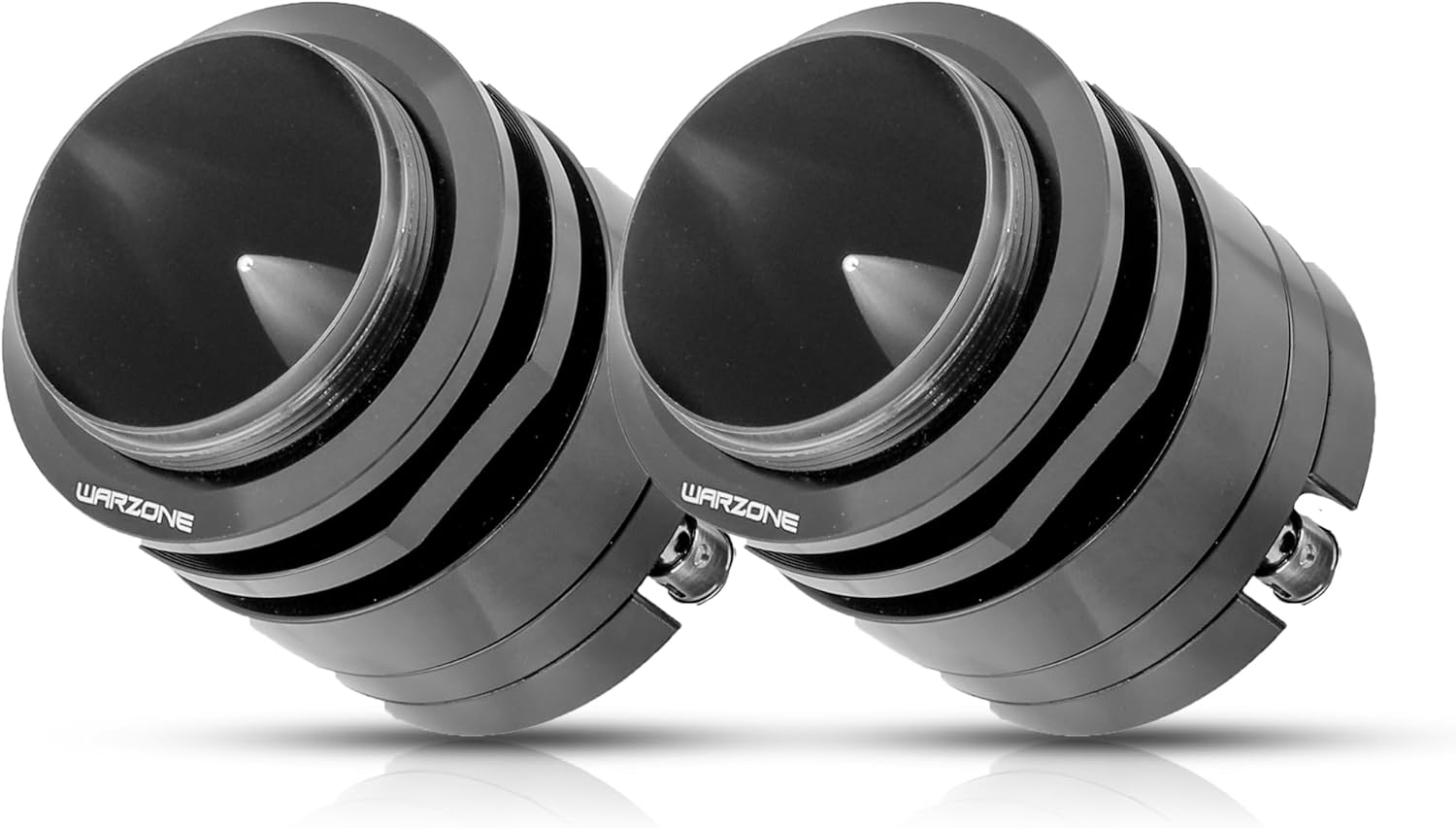 Warzone 2X WZ45TW 1.7-Inch Super Tweeter Speaker, 4 Ohm, 3000W Total Max Power, 106dB Sensitivity, Titanium Diaphragm, CCAW Voice Coil for Pro Car Audio (Pair)