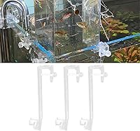 Vista 4 de Soporte para pecera, accesorio de acuario, repuesto automático para acuario, para acuario, 3 piezas, soporte transparente para pecera, 5.9 in