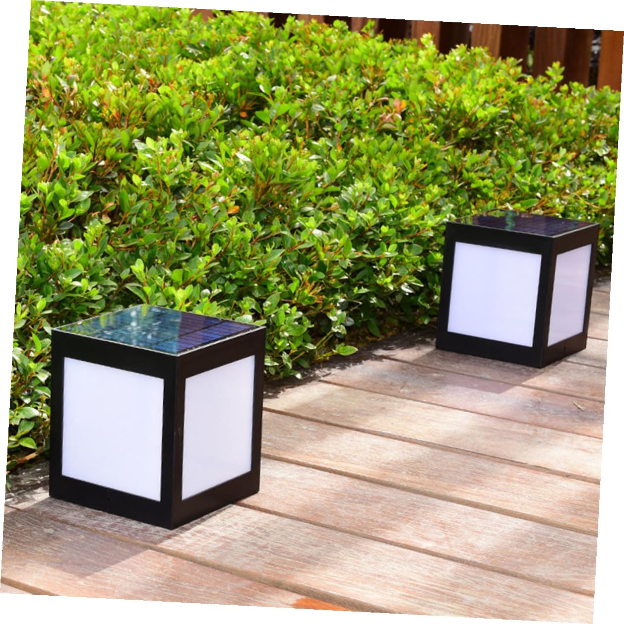 Ciieeo Lámpara Solar de Pared LED Negra para Exteriores, Luz Automática Nocturna, Resistente al Agua, Material Plástico, Adecuado para Jardín y Patio