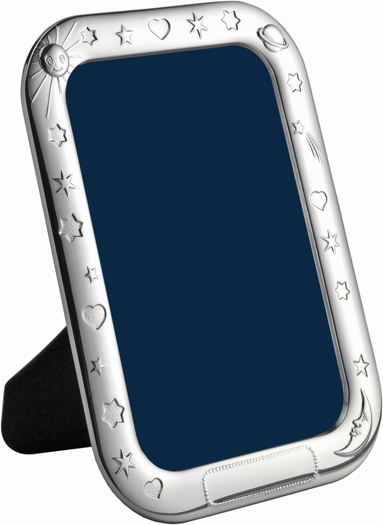 Cunill Silver Universe Frame with Engraving Space for 4 by 6-Inch Photograph, Sterling Silver