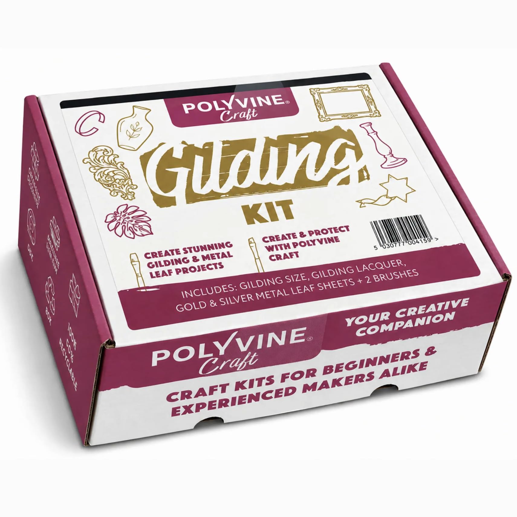 Polyvine Kit de dorure pour loisirs créatifs