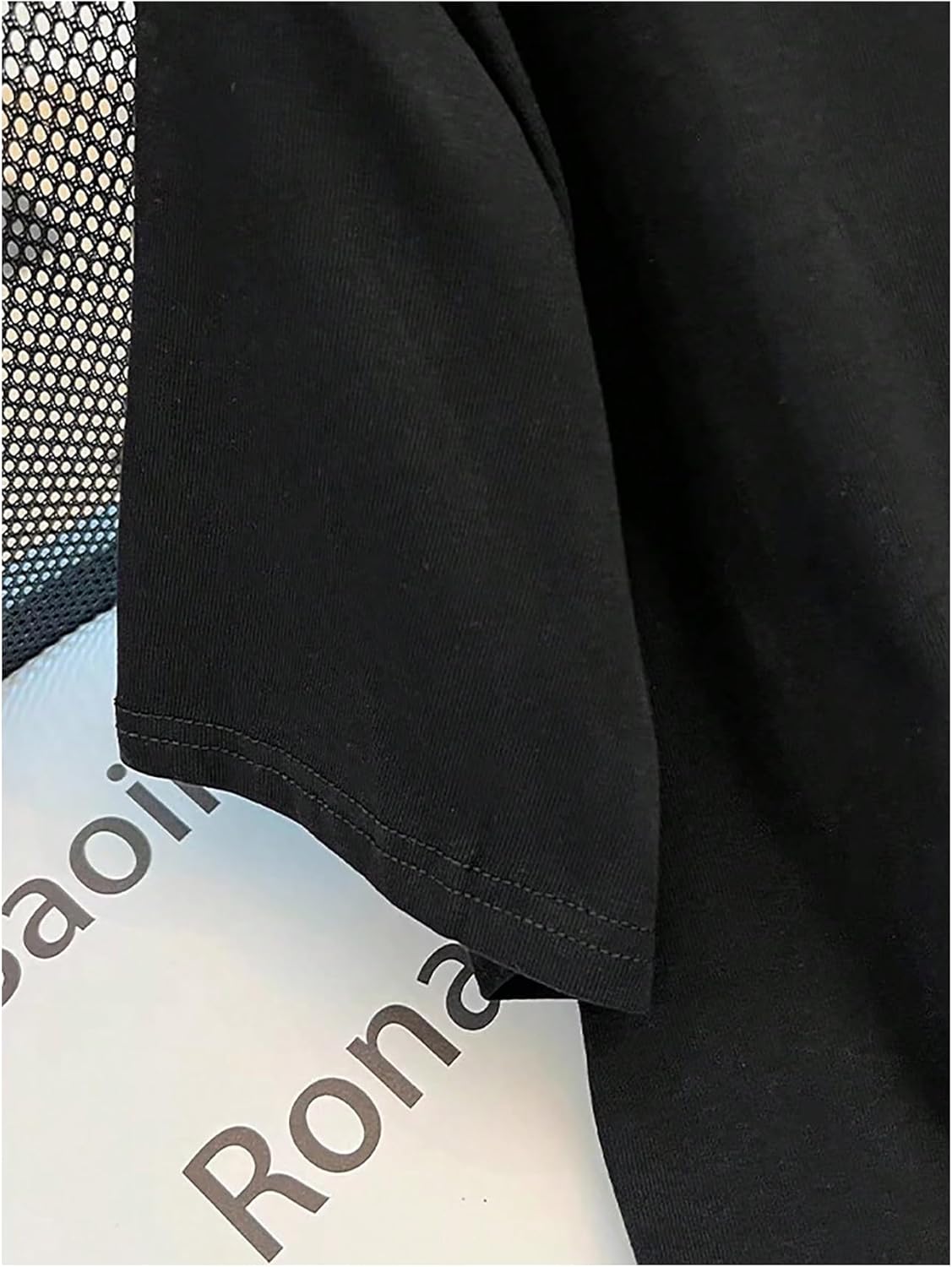 SHENHE Women's Summer Casual Short Sleeve Crew Neck T Shirt Asymmetrical Plain Tee Top - Image 4