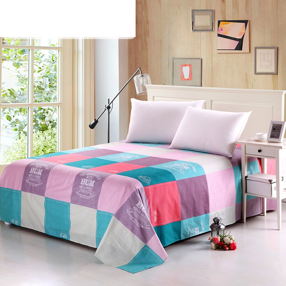 Coton sergé lin drap double 160x230cm pour une chambre fraîche en été