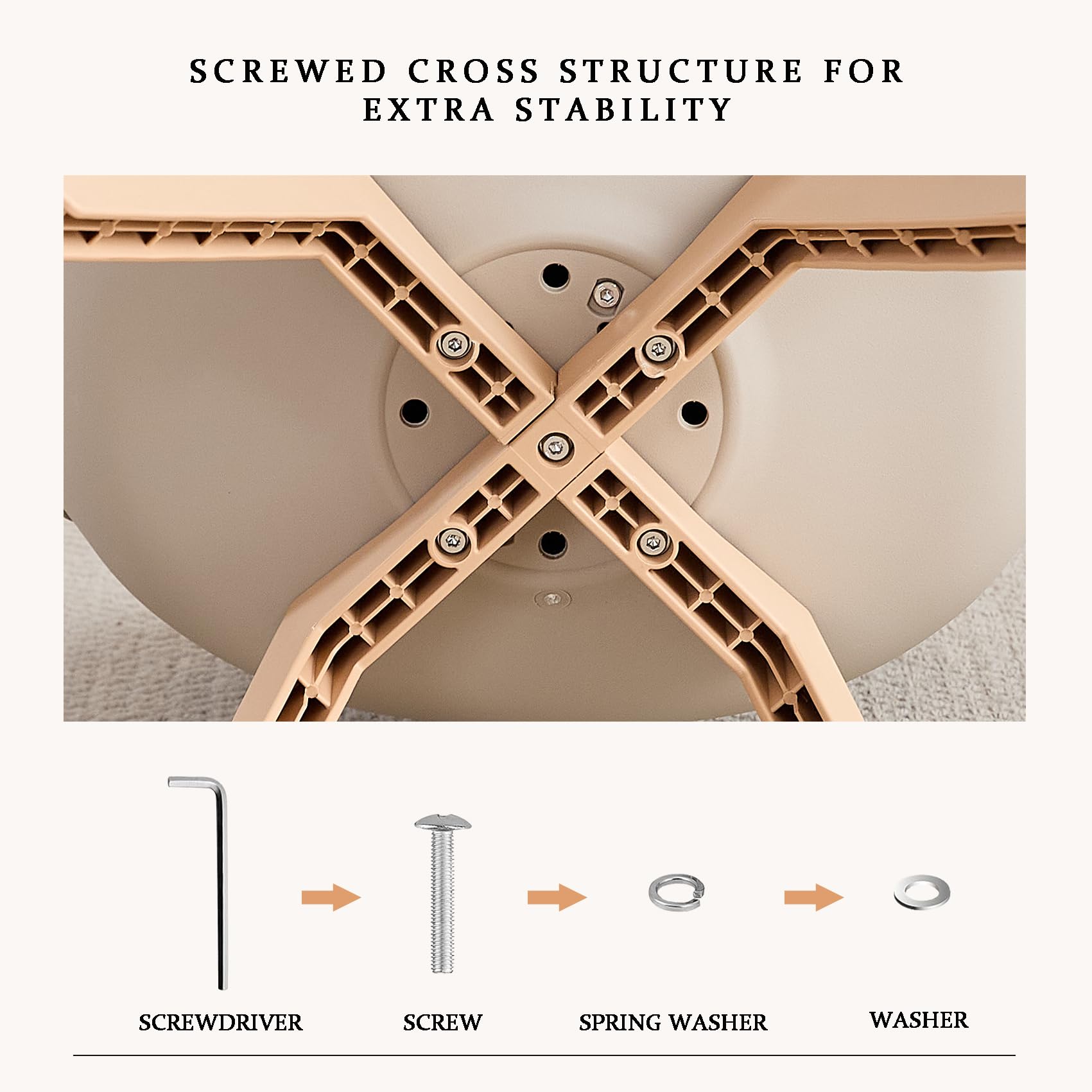 Set di 6 sedie da cucina in stile nordico, Gambe in plastica color kaki, sedili imbottiti in similpelle, Adatte per Sala da Pranzo, Soggiorno, Cucina, Camera da Letto-Cachi