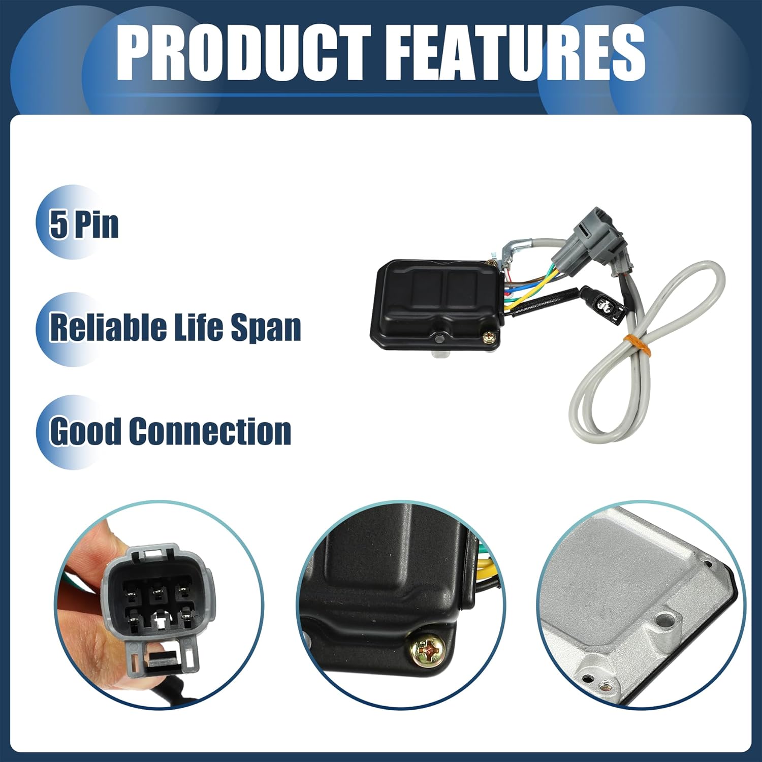 Ignition Control Module, Inner Ignition Module Control Unit No.8962035310 for Toyota 4Runner Pickup 22RE 4Cyl 2.4L 1992-1995 ABS Silver Tone, 1 Pc