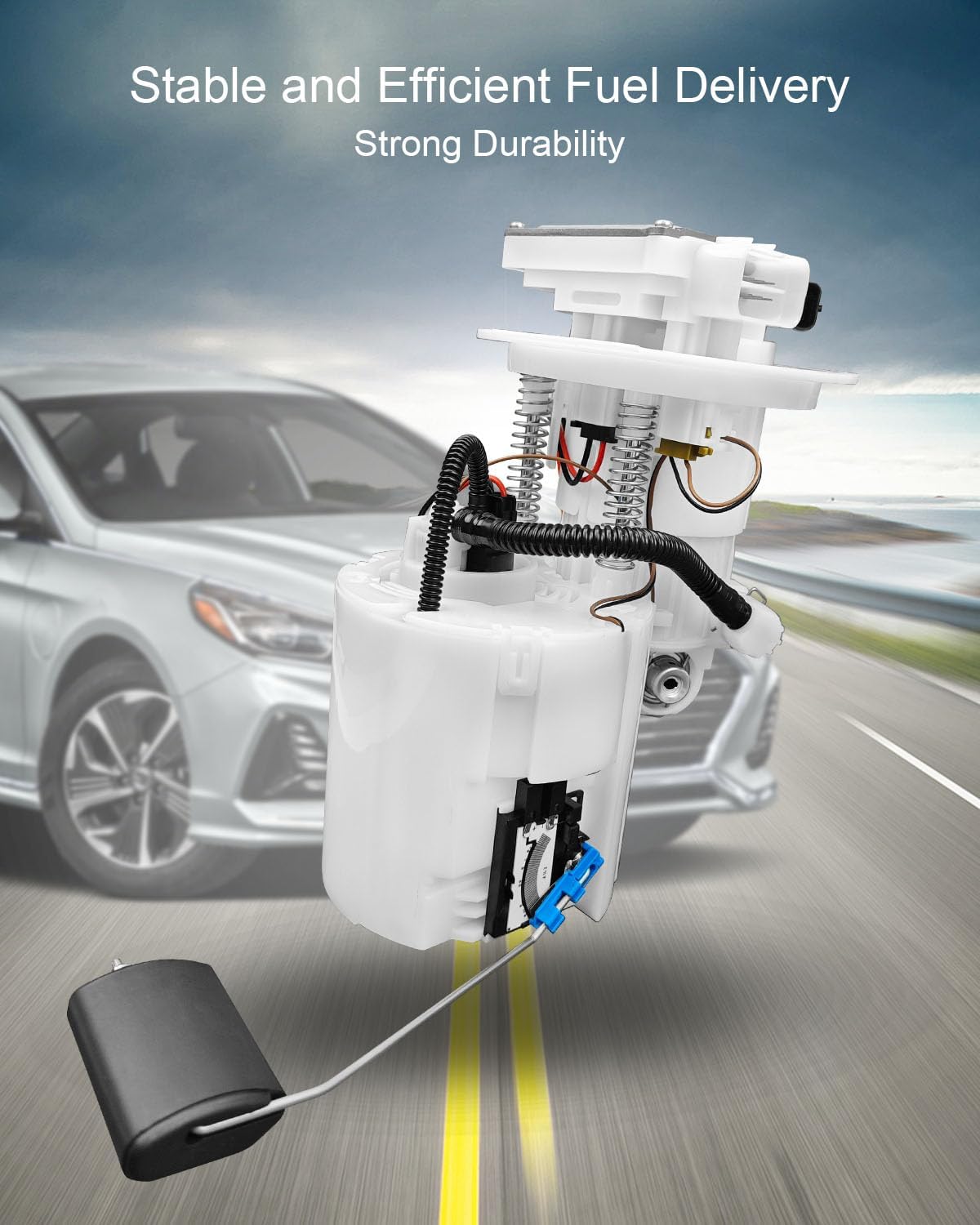 Fuel Pump Assembly Compatible with Hyundai Sonata 2015-2019 Kia Optima 2016-2020 Kia Cadenza 2017 Replace 31110-D5500 31110-C2500, Electric Fuel Pump with Sending Unit Kit