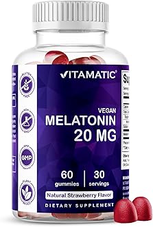 Melatonin 20mg Gummies for Adults, 30 Servings - 60 Count - Non-Habit Forming Supplement