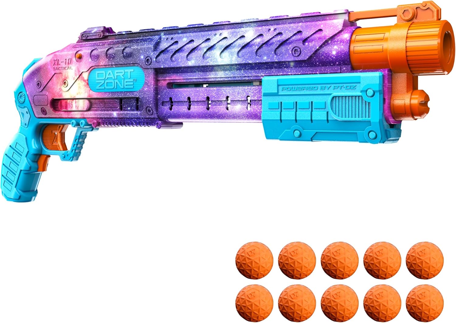 Dart Zone Liberator Spring-Powered Pump Action Ball Blaster - Compatible with Nerf Rival