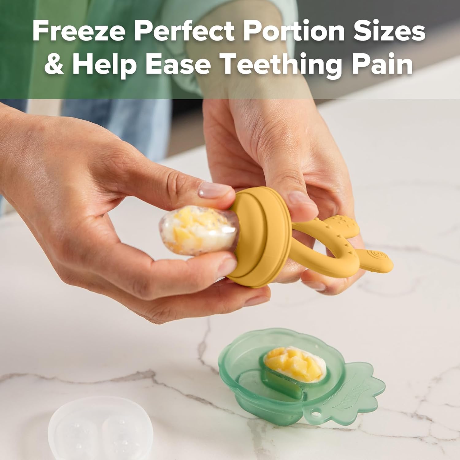 Haakaa Silicone Baby Fruit Food Feeder & Toddler Cup Combo