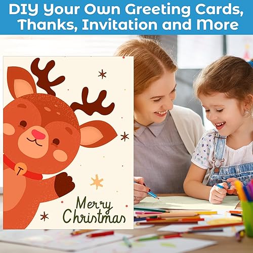 Miniatura 6 de Papel de cartulina de color crema, 100 hojas Ohuhu 8.5" x 11" Pesado 80lb Cartulina de cubierta para manualidades y fabricación de tarjetas de