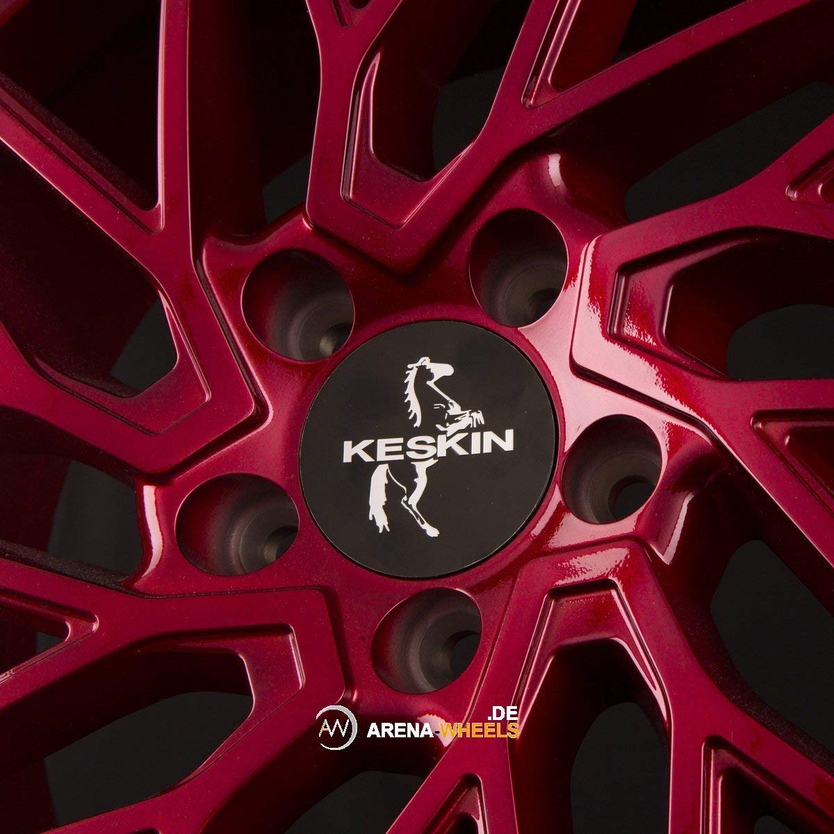 Keskin KT20 8.5JX19 5/112 ET45 72.6 CANDY RED Alufelge
