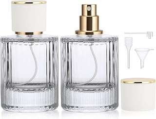 Segbeauty Atomizador Perfume Recargable, 2 Piezas Vaporizador Perfume 50ml, Bote Colonia Recargable, para Fiestas, Cita, Vacacione, Viaje