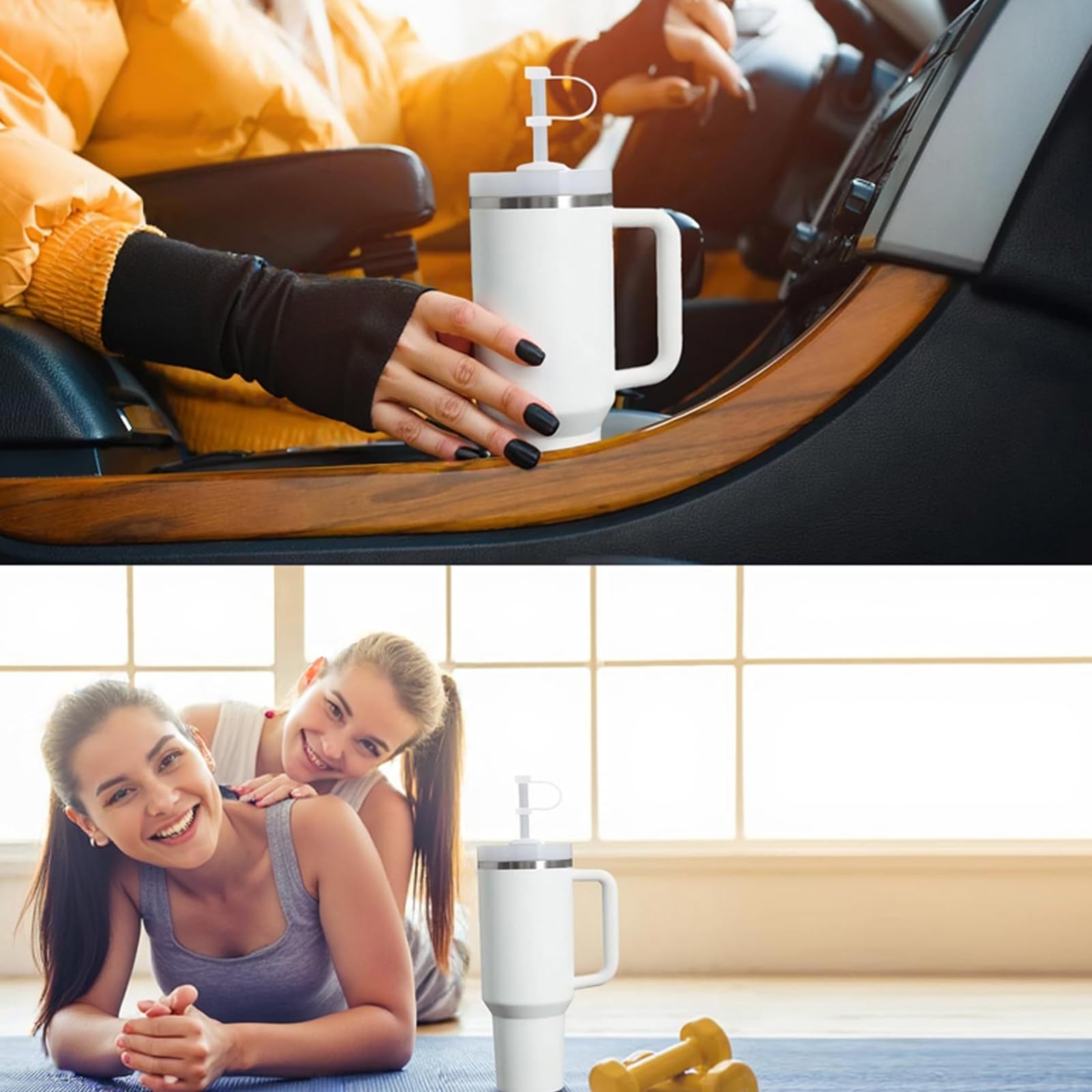 Capuchons De Paille En Silicone Réutilisables, Couvercle Anti-poussière, Toppers De Paille Pour Boire, Accessoires De Tasse à Eau Pour Stanley Cup, 40/30 Oz, 10mm, 1 PC