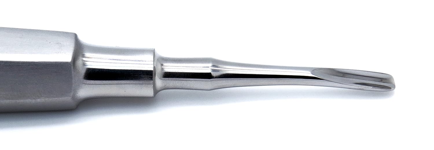 10 Pcs Dental Elevator Curved Root Tip 3mm Luxating Surgical Extraction Instruments