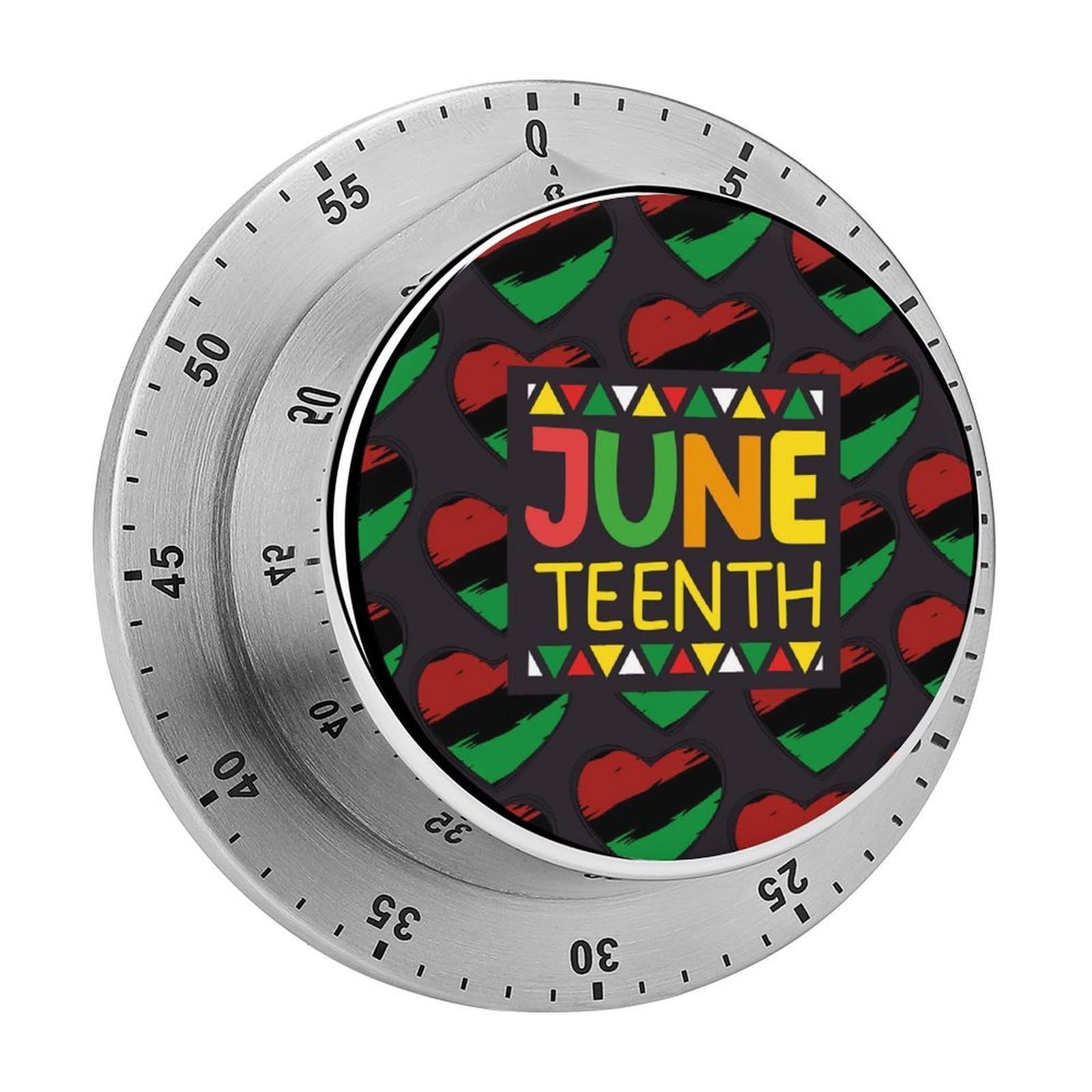 Juneteenth Circular Rotating Timer, Suitable for Kitchen and Bedroom